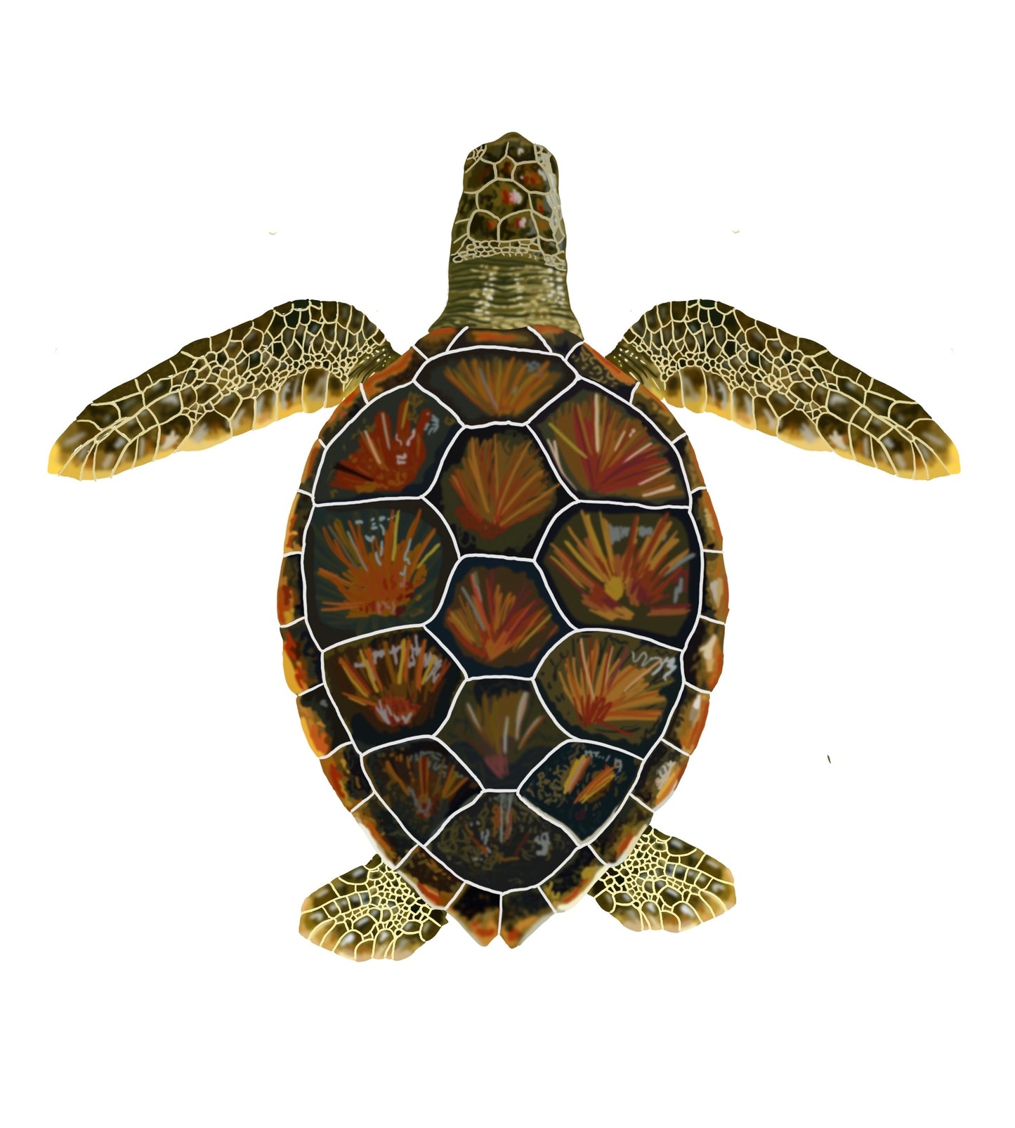 Printable sea turtle book marks