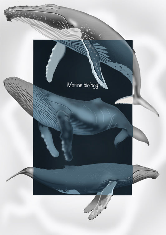 The Marine Biology Journal. A Digital & Printable Ocean-Inspired Book