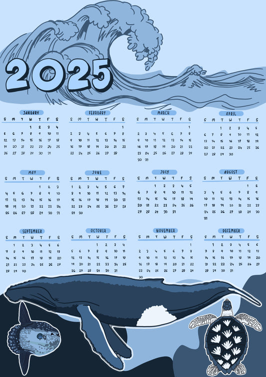 Ocean bliss digital planner