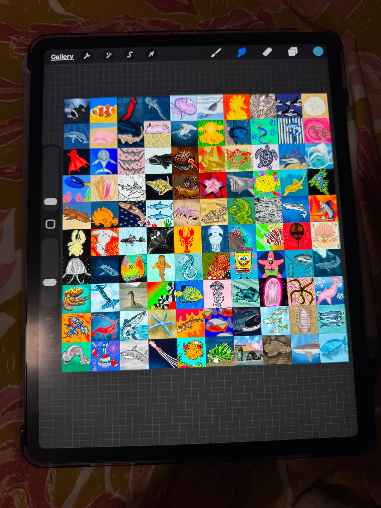 100 Days of Ocean Doodles – Free Digital Art Collection